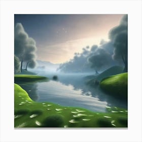 Landscape Painting 60 Canvas Print