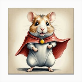 Super Hamster 10 Canvas Print