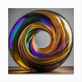 Spiral Glass Sculpture 1 Canvas Print