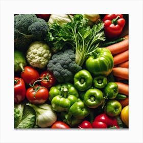 Fresh Vegetables Canvas Print