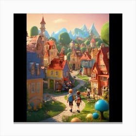 Little Town Canvas Print