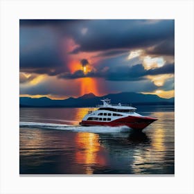 Sunset On The Water 5 Canvas Print