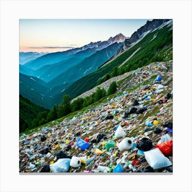 Garbage In The Mountains 11 Canvas Print