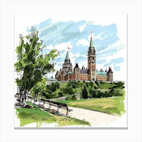 Ottawa Parliament Building Canvas Print