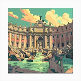 Trevi Fountain Canvas Print