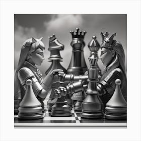 Chess wall art Canvas Print