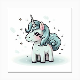 Cute Unicorn 271 Canvas Print