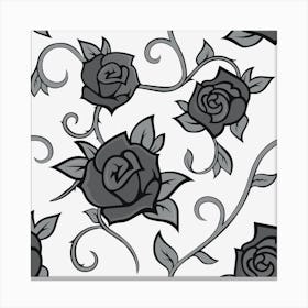 Black Roses Canvas Print