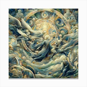 Angels Of The Sky Canvas Print