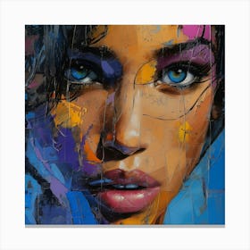 Woman With Blue Eyes 1 Canvas Print