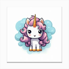 Cute Unicorn 670 Canvas Print