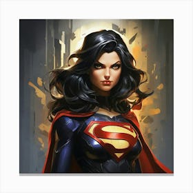 Super Shadows Heroine Art Print 2 Canvas Print