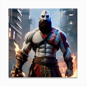 God Of War 3 Canvas Print