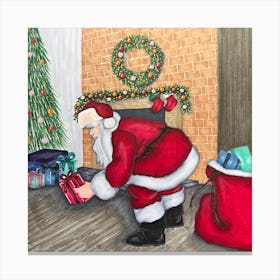 Santa Claus Is Coming To Town Canvas Print