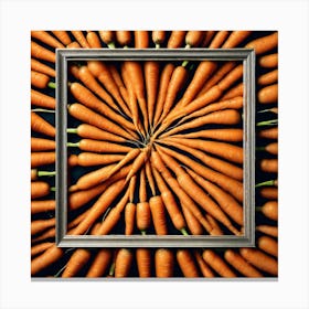 Carrots In A Frame 17 Canvas Print