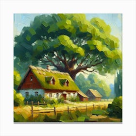 House In The Countryside 1 Canvas Print