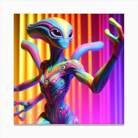 Alien Figure Canvas Print
