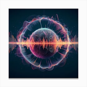 Abstract Sound Wave Canvas Print