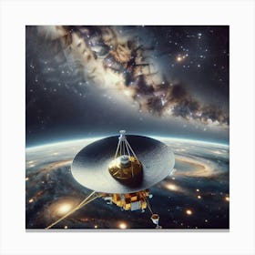 Spacecraft In Space 2 Canvas Print