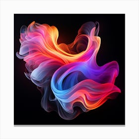 Luminous Rainbow Abstract Canvas Print