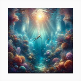 Scuba Diving Canvas Print