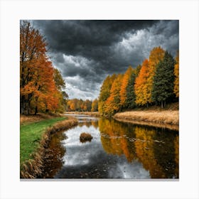 autumn reflections Canvas Print