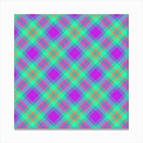 Plaid Fabric 64 Canvas Print