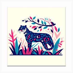 Jaguar In The Jungle 1 Canvas Print