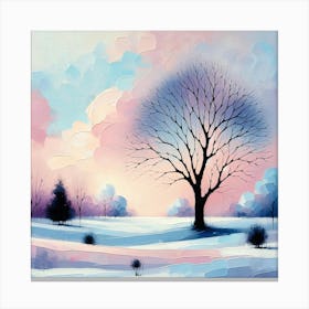 Winter Landscape Canvas Art Canvas Print