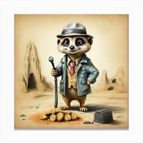 Meerkat 30 Canvas Print