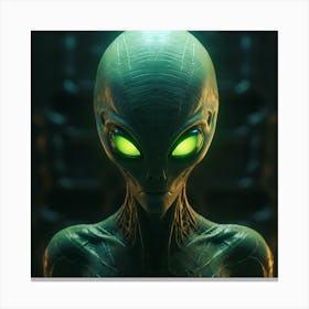 Alien Head 1 1 Canvas Print