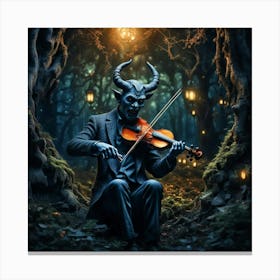 The Devil Plays A Fiddle Canvas Print