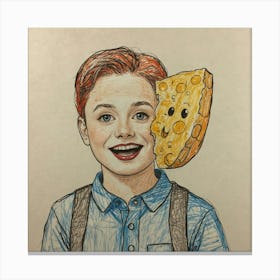 Cheese Boy Canvas Print