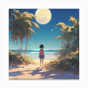 Full Moon Canvas Print