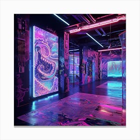 Neon Gallery Canvas Print
