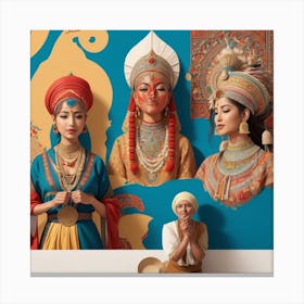 Asian Women Canvas Print