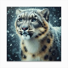 Snow Leopard 16 Canvas Print