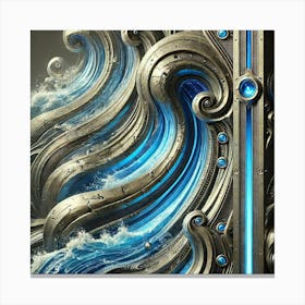 Cascade Sovereignty Water Manipulation Artwork Season 13 Ignis Luporum Canvas Print