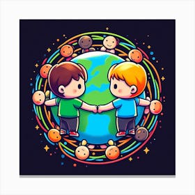 Kids Around The World 1 Canvas Print