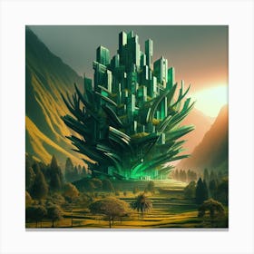 Futuristic City Canvas Print