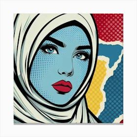 Pop Muslim Woman Canvas Print