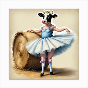 Ballerina Cow 1 Canvas Print