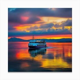 Sunset On The Water 16 Canvas Print