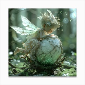 Fairy In The Forest Canvas Print