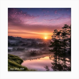 Twilight Glow By Peter Ghetu 2024 Canvas Print