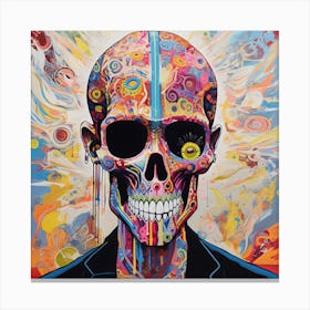 Skull Of The Day 2 Canvas Print