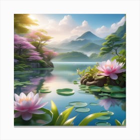 Water Lilies 6 Canvas Print