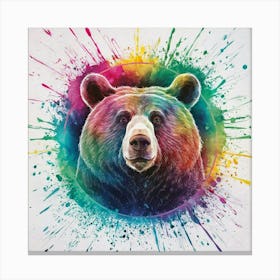 Bear Painting Canvas Print