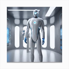 Futuristic Robot 16 Canvas Print