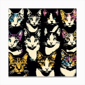 Pop Cats Canvas Print